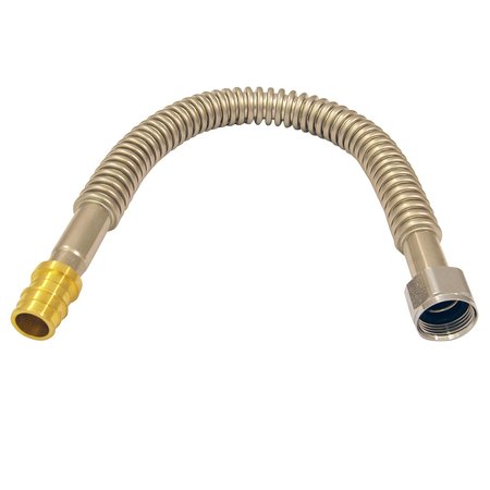 Apollo Expansion Pex 3/4 in. Brass PEX-A Expansion Barb x 3/4 in. FNPT x 18 in. CSST Water Heater Connector EPXCSST18